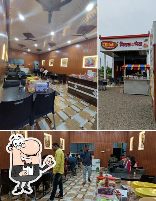 The interior of Sadhana Misal & Bhel