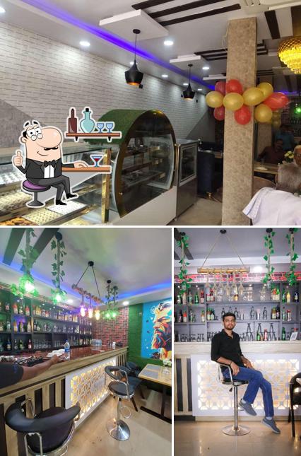 The interior of THE KRISHNA SWEETS AND RESTAURANT