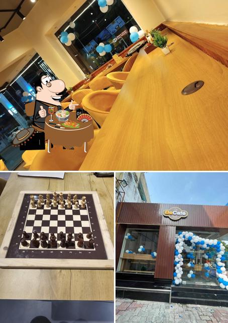 The image of food and interior at Becafe