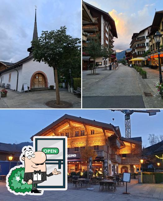Goditi la vista dagli esterni di Cappuccino Gstaad