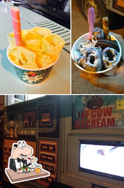 This is the photo displaying food and interior at Fat Cow Creamery