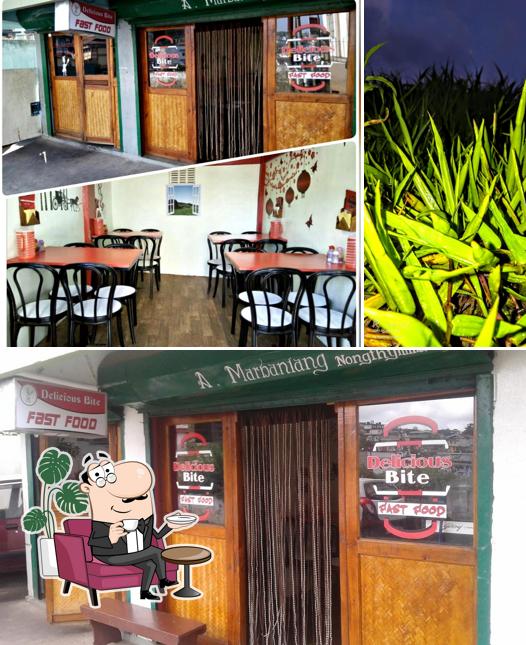 Take a seat at one of the tables at Delicious Bite Shillong