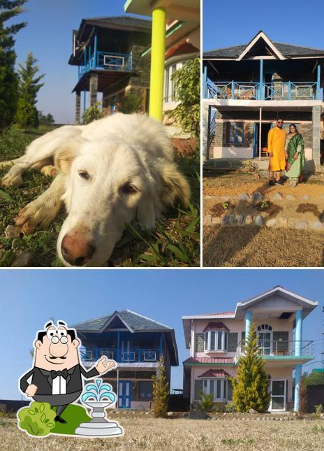The exterior of The Stone House Cottage Palampur