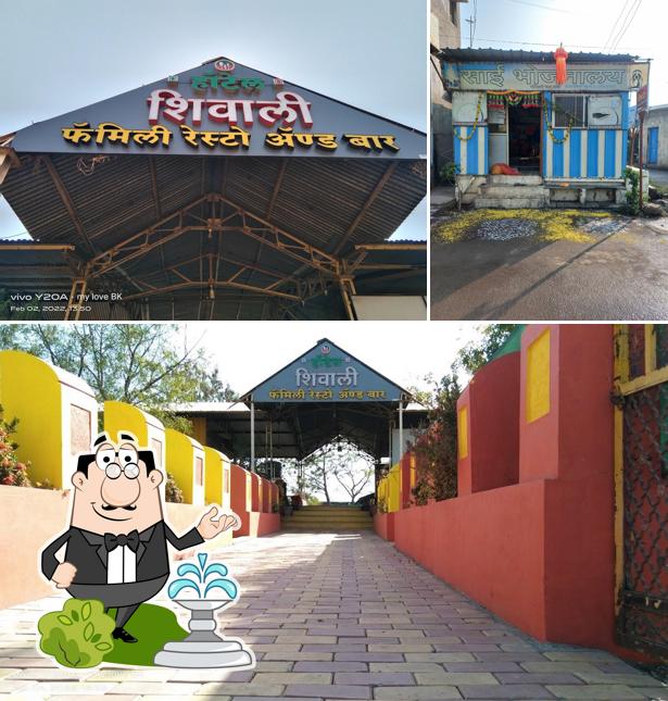 The exterior of साई भोजनालय