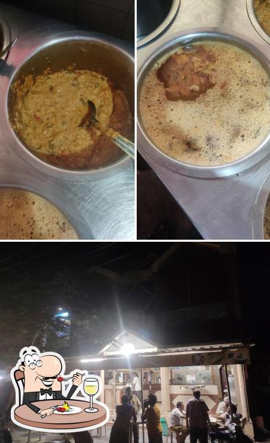 The image of food and interior at Shabari Darshan