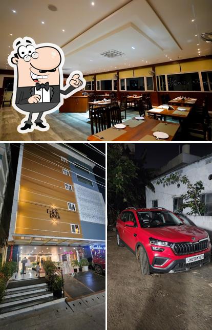The exterior of The Eden Park Restaurant Vijayawada