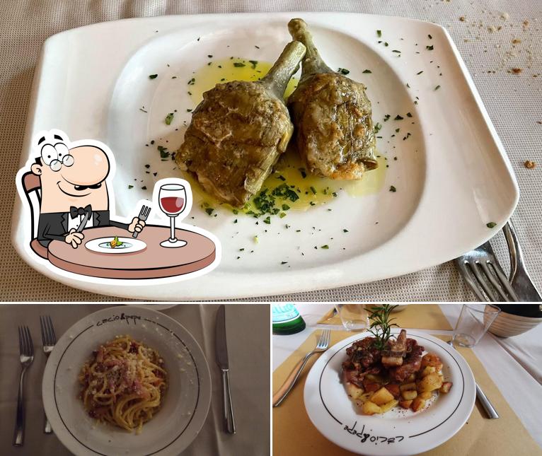 Cibo al Ristorante Cacio e Pepe - Cucina Romana