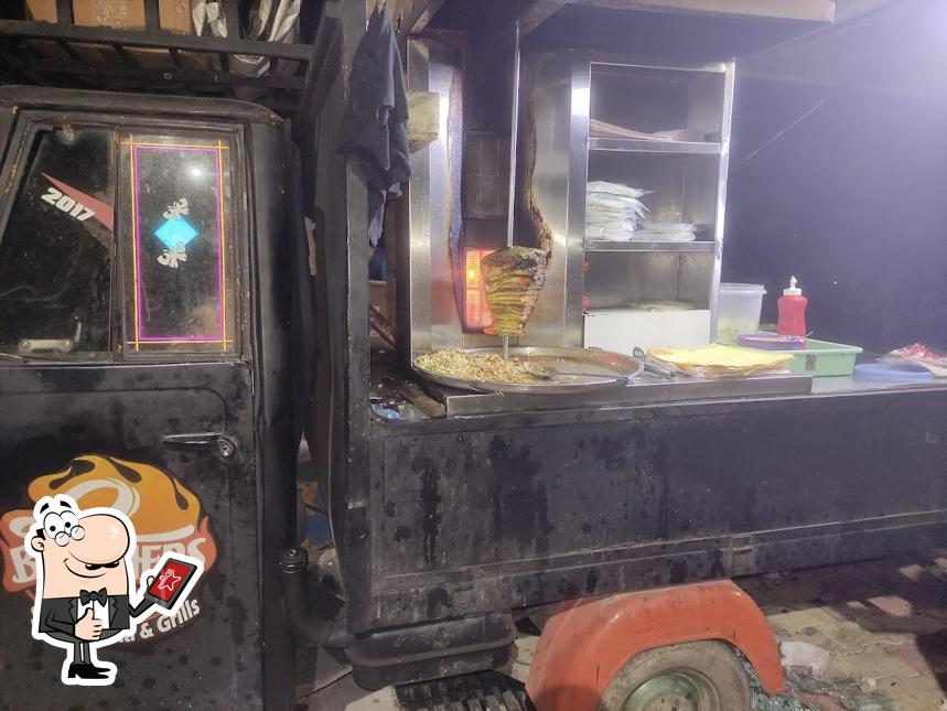See this picture of Brothers BBQ