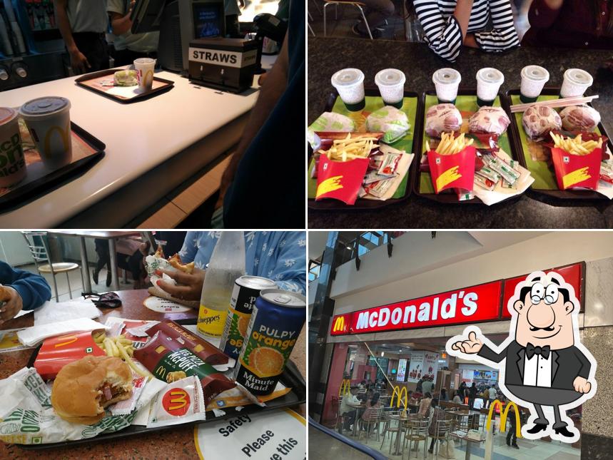 Take a seat at one of the tables at McDonald's