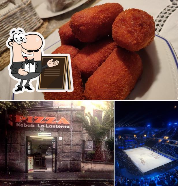 La foto della esterno e cibo di Pizzeria La Lanterna