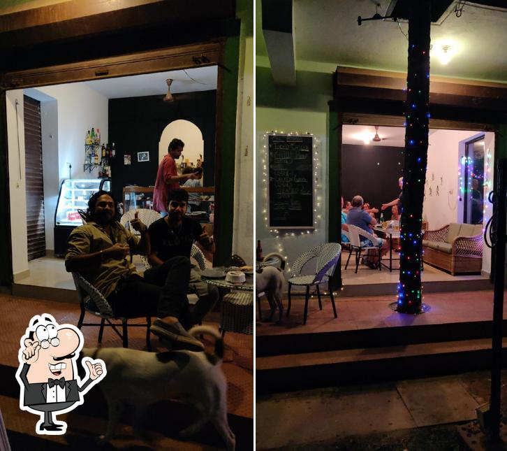 The interior of Café Barua