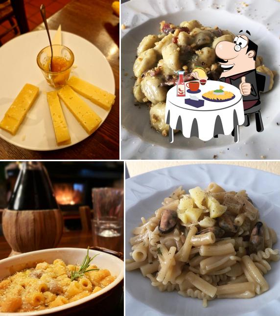 Piatto di formaggi al Osteria al Poç