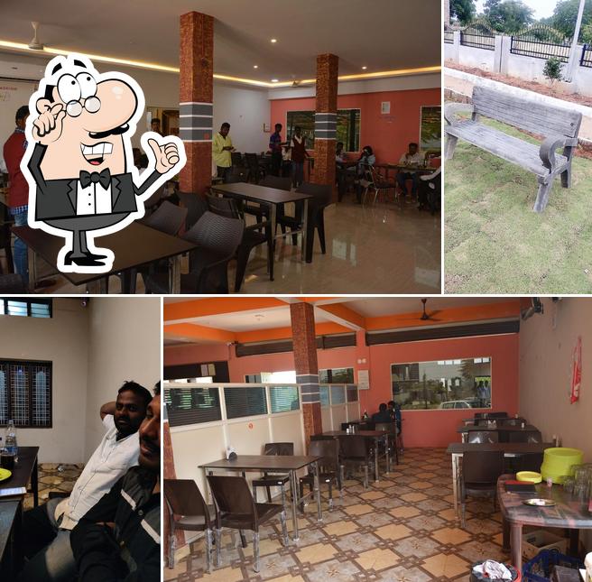 The interior of Amaravathi Restaurent & Bar