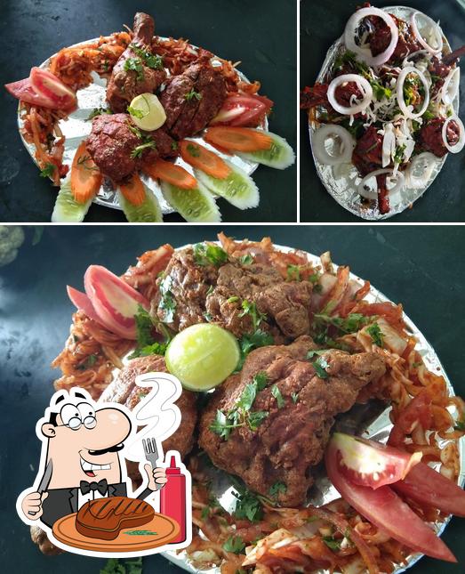 Get meat meals at Hotel recharge Bar