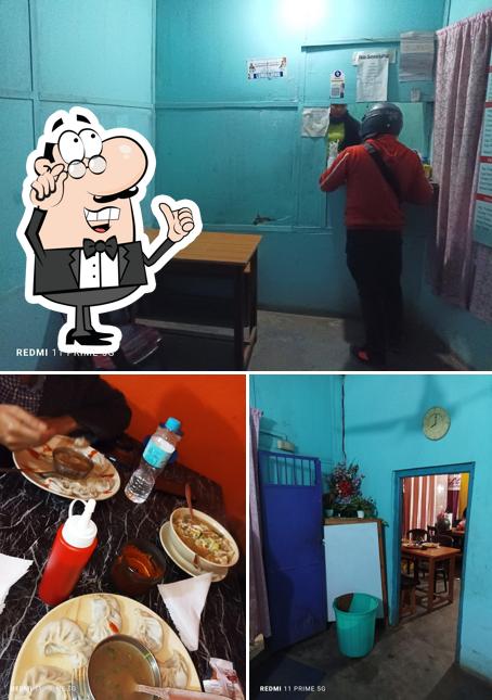 Among different things one can find interior and food at Inglongkiri Fastfood