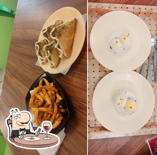 Food at Manha's Desserts n Cafe