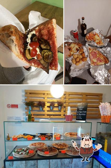 Questa è la foto che mostra la cibo e interni di Street Food Pizza