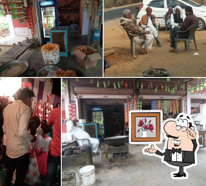 The interior of Bhawani Pratap Restaurant & sweets