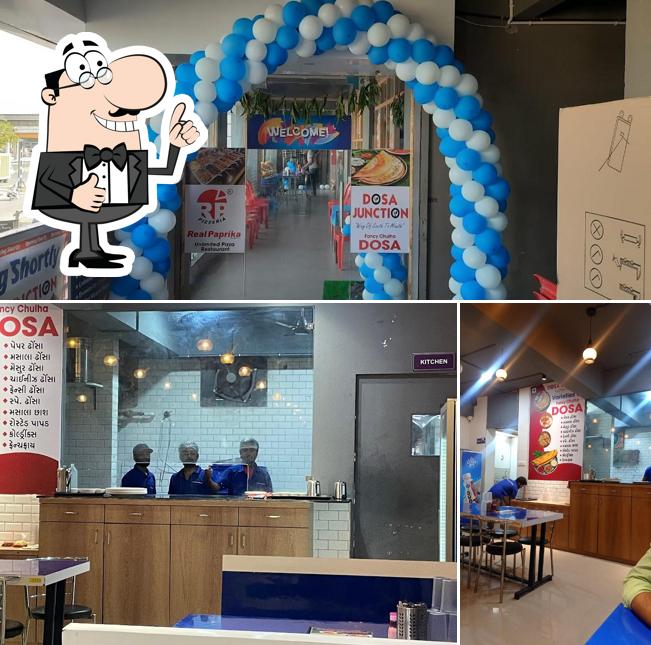 See this picture of Dosa Junction