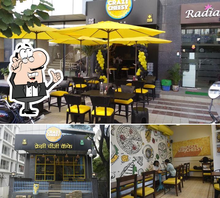 The image of interior and exterior at Crazy Cheesy Cafe Balewadi