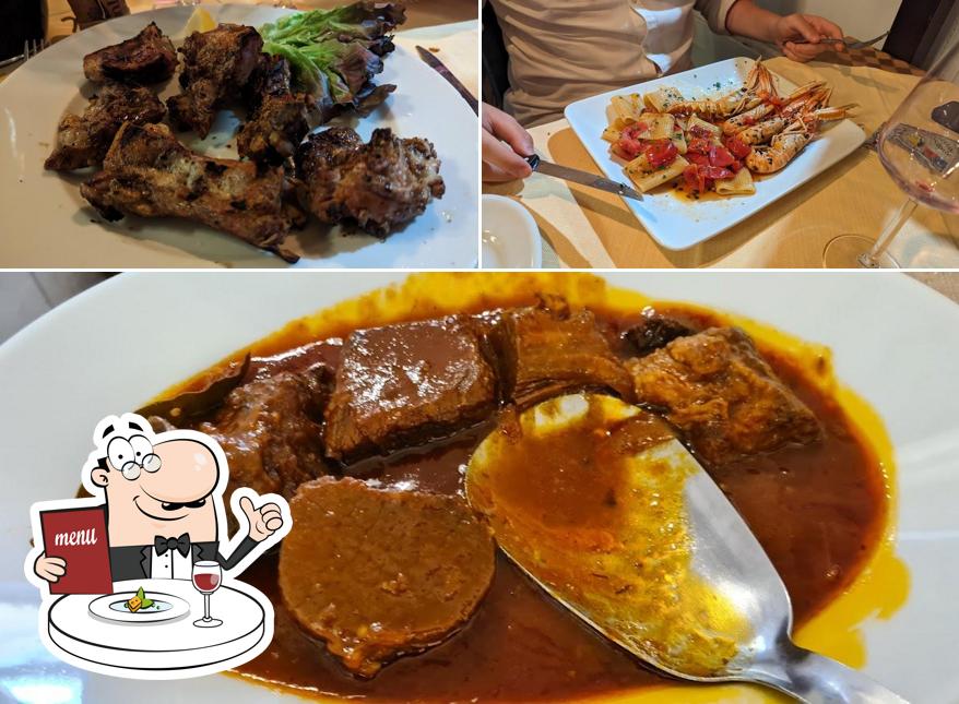 Platti al La Vecchia Osteria da Totu