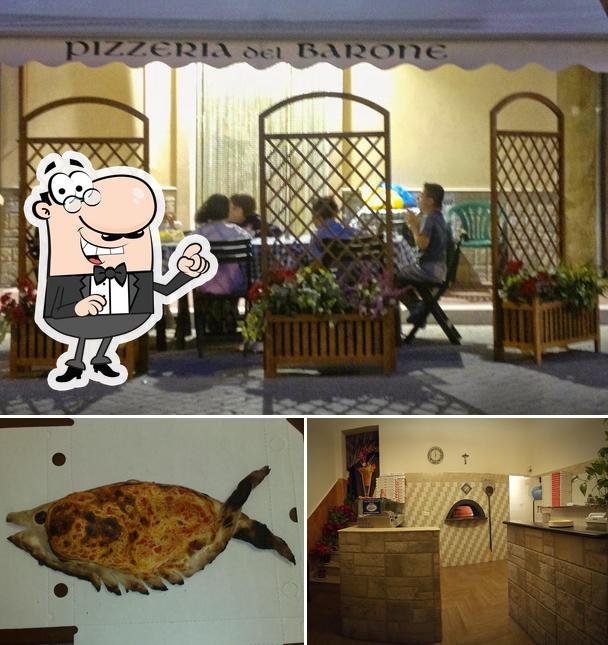 Tra le diverse cose da Pizzeria Del Barone Di Ficicchia Rosa si possono trovare la interni e pesce