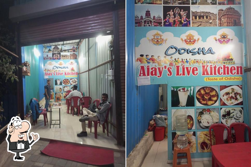 The interior of Ajay's Live Kitchen -The taste of Odisha