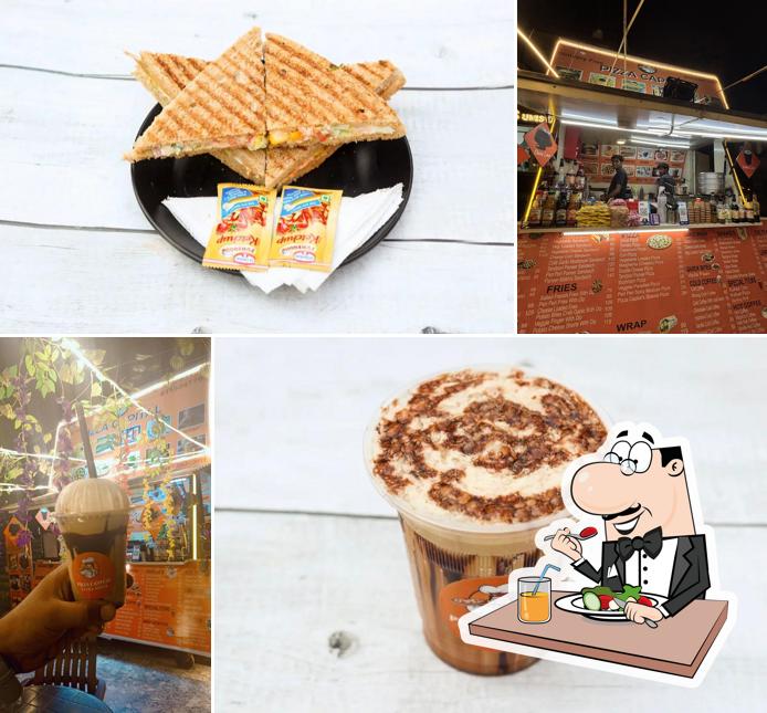 Food at Pizza capital