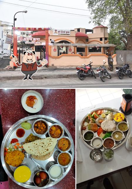 Among different things one can find food and exterior at Shri Samarth Krupa Bhoj