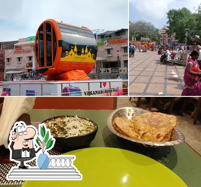 This is the photo displaying exterior and food at Udupi 2 Mumbai food court