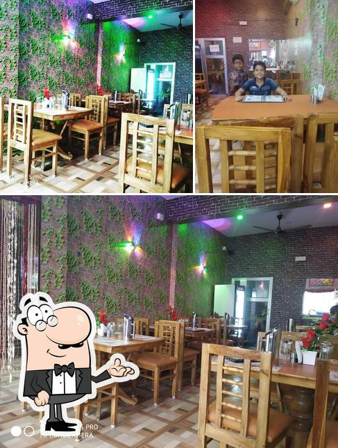 The interior of Viraj Restaurant