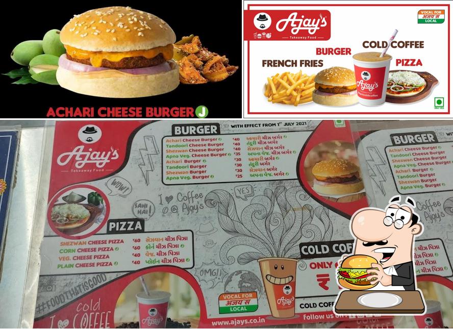Treat yourself to a burger at Ajay's - AV Road, Anand