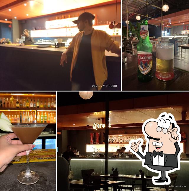 The interior of BOB & Brews