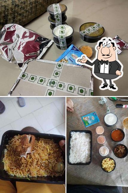 The image of interior and food at Andhra Gunpowder
