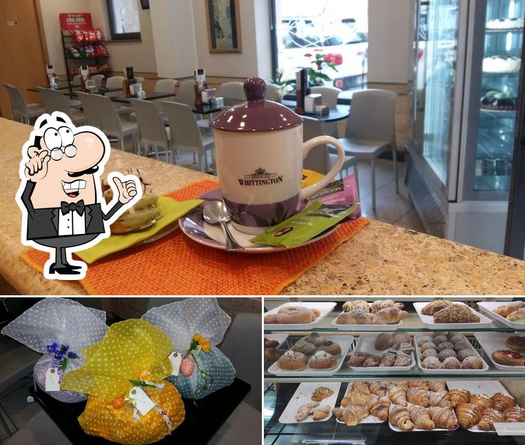 La interni e cibo del ristorante