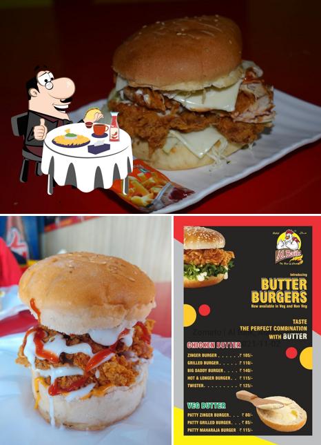 Get a burger at AL Baik