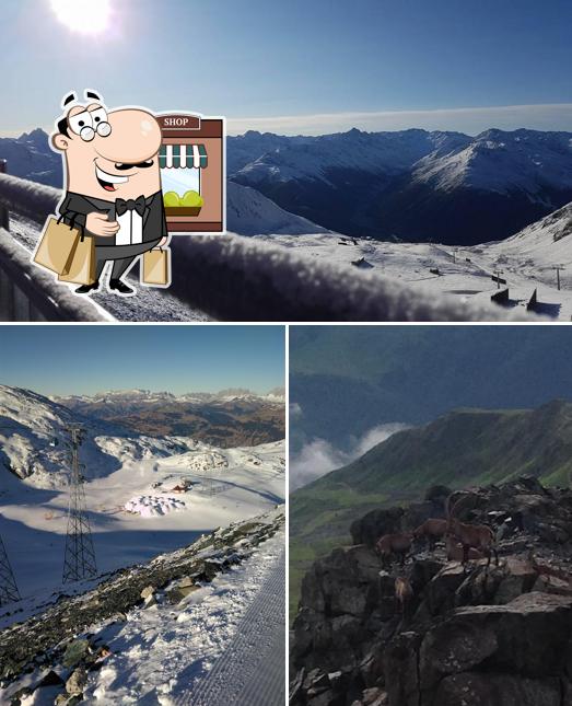 Gli esterni di Bergrestaurant Weissfluhjoch