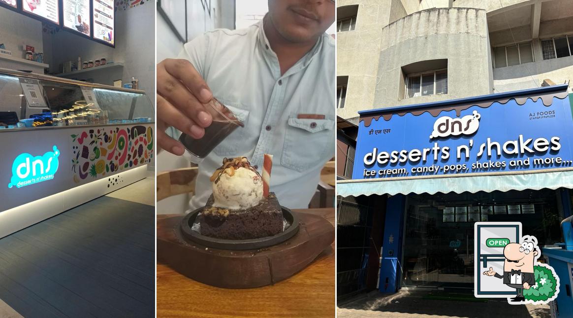 The exterior of Dns Desserts N’ Shakes Kolhapur