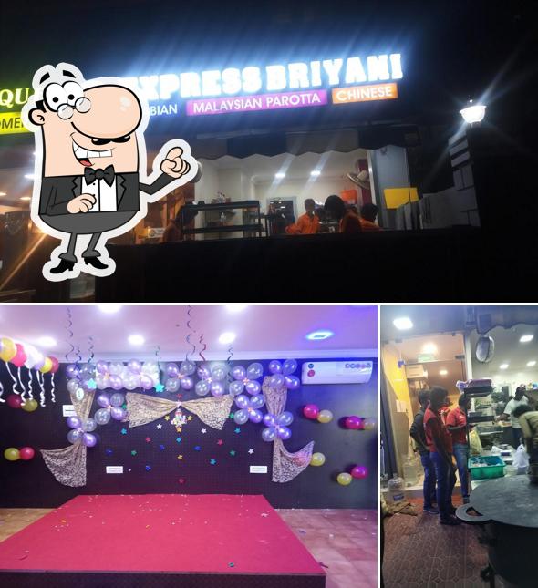 The interior of Express Biriyani