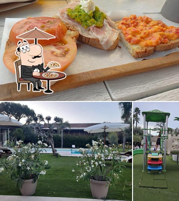 Il Giardino dell'arrosticino si caratterizza per la esterno e cibo