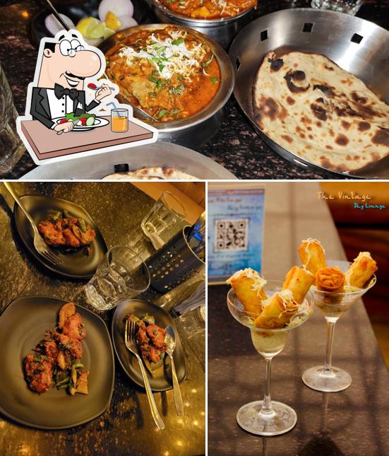 Food at The Vintage Sky Lounge
