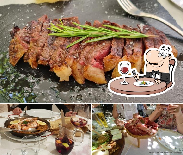 Platti al trattoria San Bernardo
