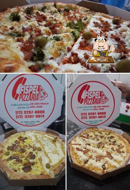 Escolha pizza no Fispel Pizzaria