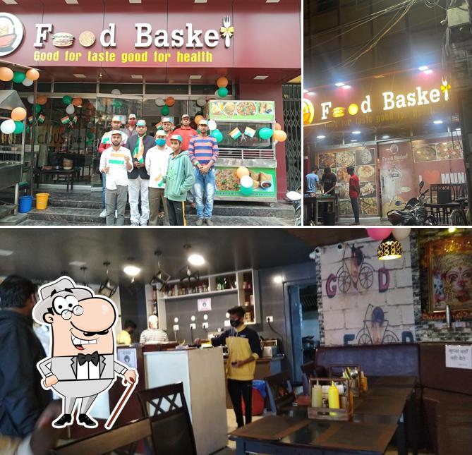 This is the photo depicting exterior and interior at Food Basket Family Restaurant