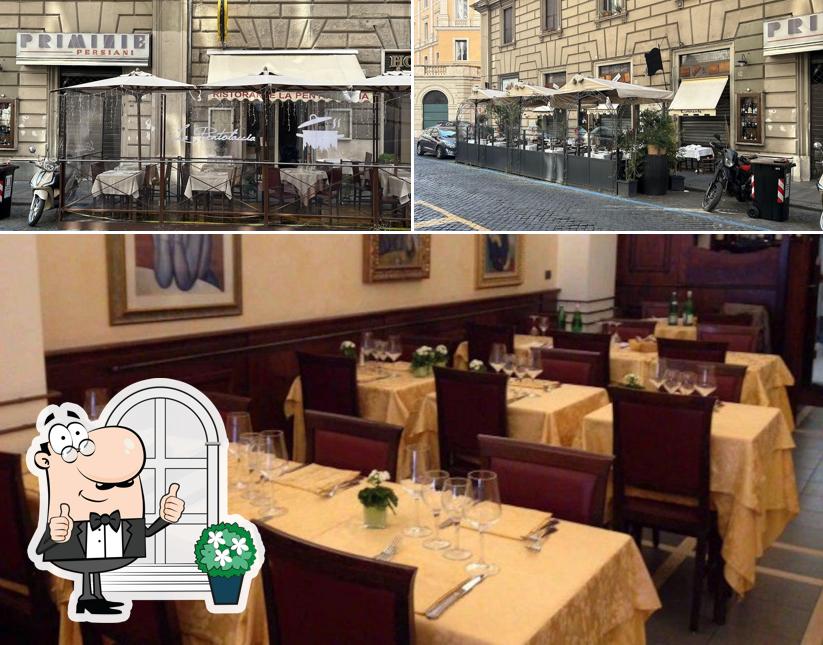 La esterno e interni del ristorante