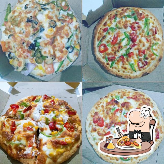 Pick different types of pizza