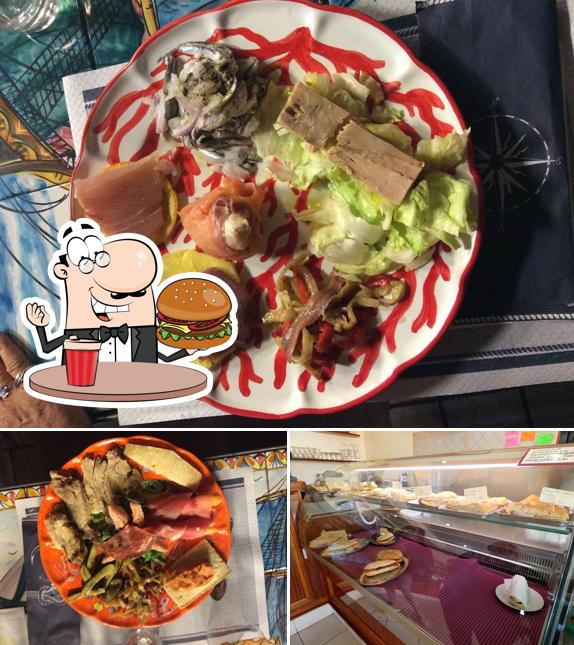 Prenditi un hamburger a Bar Ristorante Brigantino