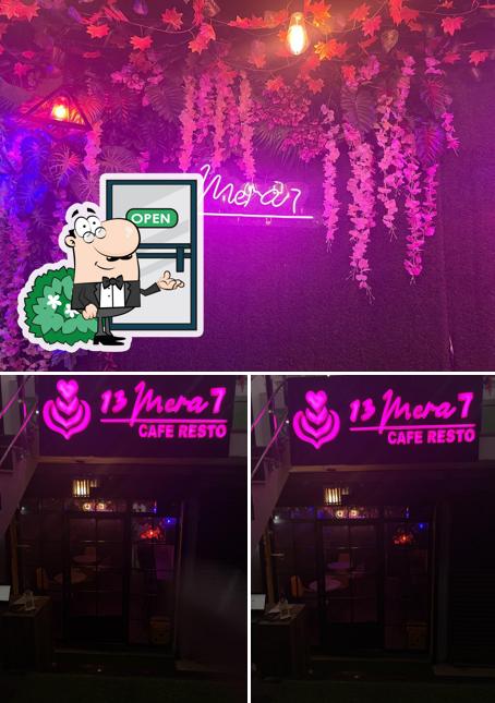 The exterior of 13 mera 7 café resto