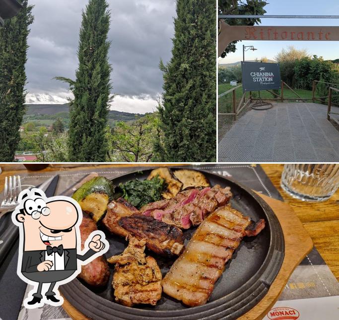 La immagine della esterno e cibo di BBQ Chianina station Montepulciano