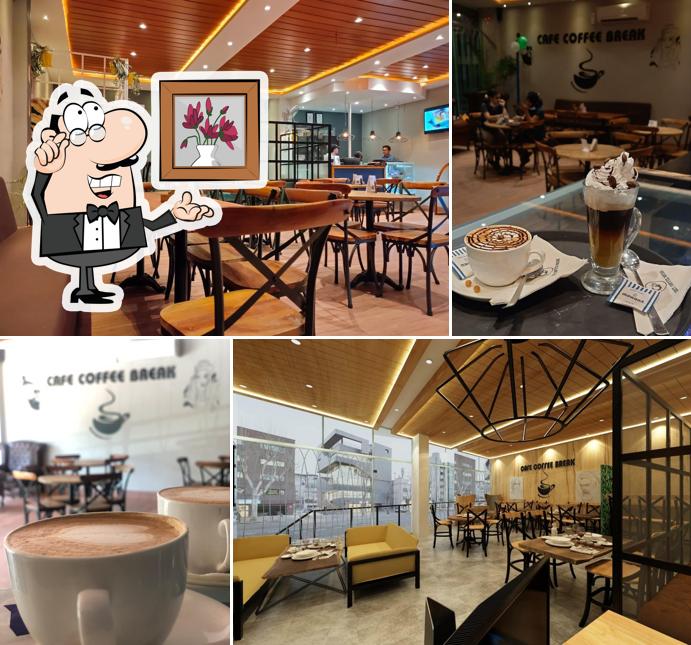 The interior of Cafe Coffee Break - CCB Basni